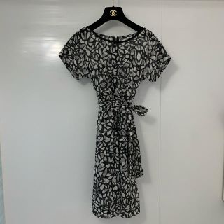 ニジュウサンク(23区)の新品♡ OVER TWENTY  シフォン ワンピース　7号(ひざ丈ワンピース)