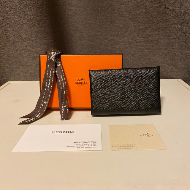 HERMES エルメス　カルヴィ　ブラック　極美品