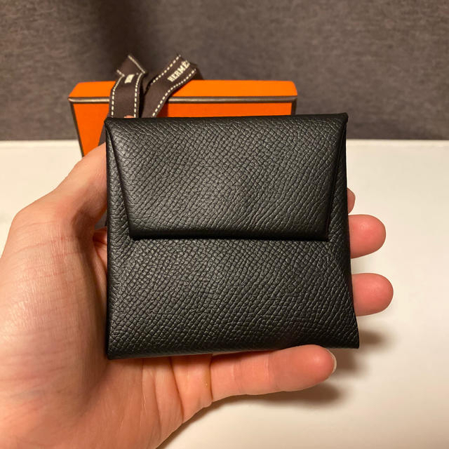 HERMES エルメス バスティア ブラック 美品 メンズ ファッション小物 コインケース/小銭入れ