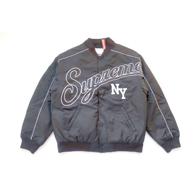 M)Supreme Contrast Script Varsity Jacket