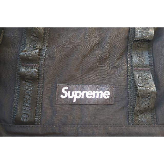 20FW Supreme Backpackバックパック黒