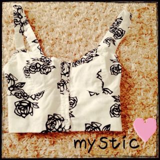 ミスティック(mystic)のmystic♡バラ柄ビスチェ(ベスト/ジレ)