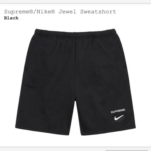 Supreme(シュプリーム)のSupreme Nike Jewel Sweatshort black M メンズのパンツ(ショートパンツ)の商品写真