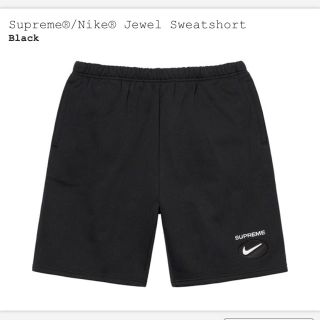 シュプリーム(Supreme)のSupreme Nike Jewel Sweatshort black M(ショートパンツ)