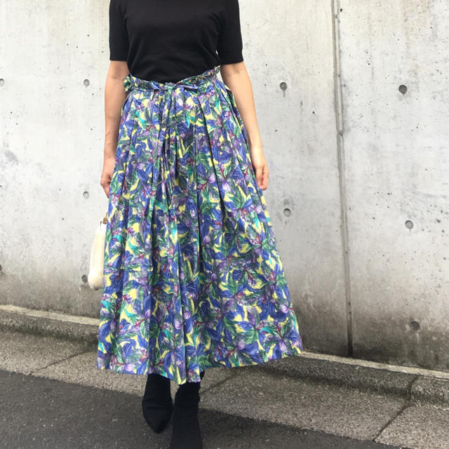 贈呈贈呈ドゥロワー 巻きスカート Drawerロングスカート ラップ