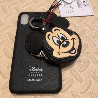 ディズニー(Disney)の【MOUSSY】ミッキー iPhone X/XS用スマホケース・カバー ブラック(iPhoneケース)