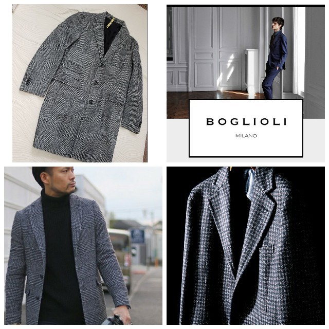 BOGLIOLI - 【美品/超破格/快適を悟らせぬ風格】BOGLIOLI 千鳥柄