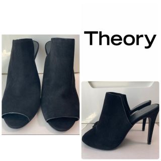 セオリー(theory)のニャンタ様専用ページです♡theory ブラックスエード　サンダル(サンダル)