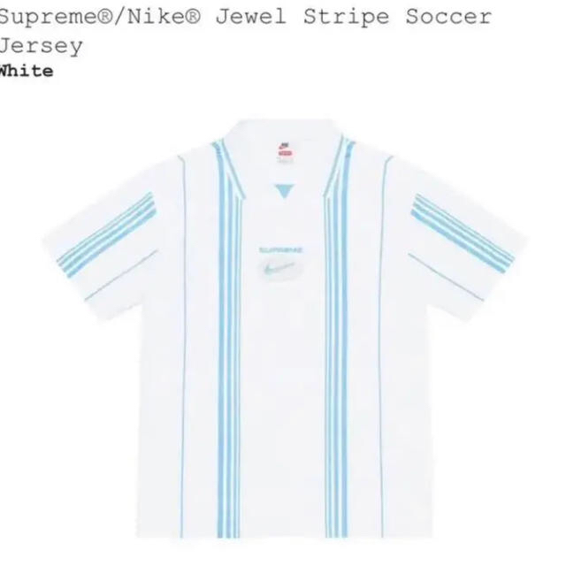 シュプリーム　NIKE jewel stripe soccer jersey