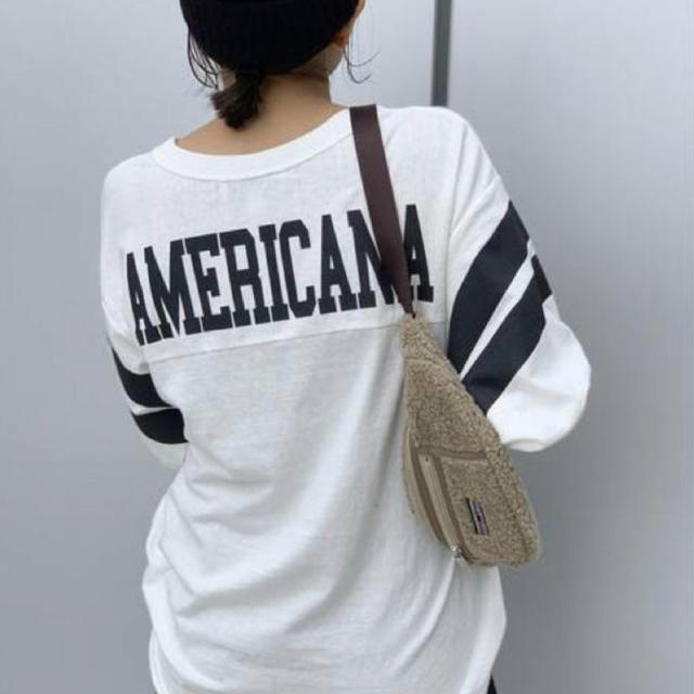 AMERICANA/アメリカーナ　別注フットボール ロングTシャツ