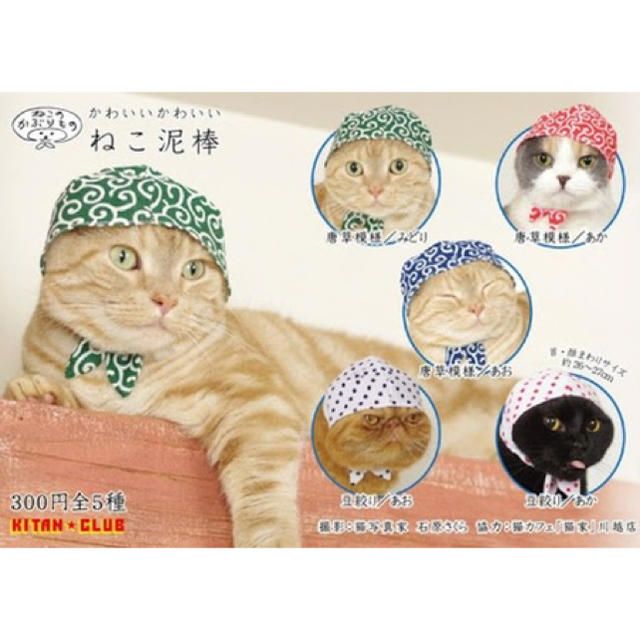 未使用！ねこ泥棒(赤) その他のペット用品(猫)の商品写真