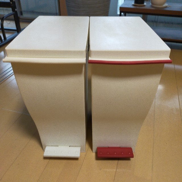 ペダル式ゴミ箱　ダストボックス2個セット　インテリア雑貨　kcud30