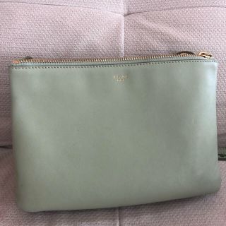 セリーヌ トリオ ショルダーバッグ(レディース)(グレー/灰色系)の ...