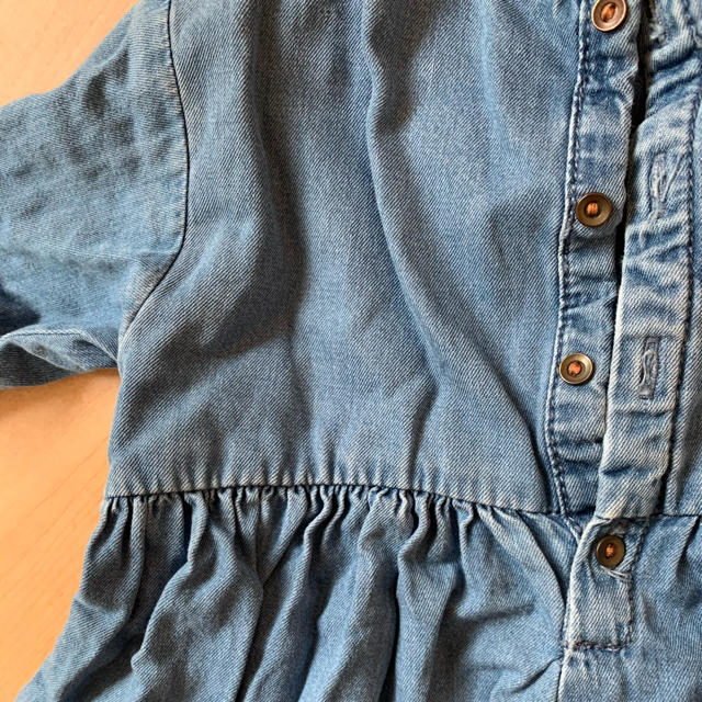 ZARA KIDS(ザラキッズ)のzarababy デニムワンピース キッズ/ベビー/マタニティのベビー服(~85cm)(ワンピース)の商品写真