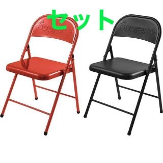 シュプリーム(Supreme)の【赤:黒セット】Supreme Metal Folding Chair (その他)