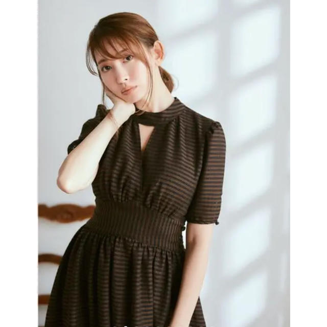 Her lip to 大人気Stripe Midi Dress Sサイズ-