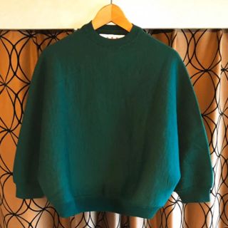 マルニ(Marni)のmarniマルニ 変形アシンメトリーデザインニット深緑ダークグリーンボトルネック(ニット/セーター)