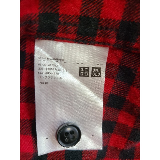 UNIQLO(ユニクロ)の(ユニクロ)ネルシャツ赤×黒フランネルチェック(S) メンズのトップス(シャツ)の商品写真