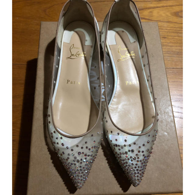 Christian Louboutin(クリスチャンルブタン)の美品！Follies Strass　クリスチャンルブタン  スワロフスキー レディースの靴/シューズ(ハイヒール/パンプス)の商品写真