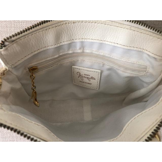 GINZA Kanematsu(ギンザカネマツ)の銀座かねまつ　ハンドバッグ　クラッチバッグ　白 レディースのバッグ(ハンドバッグ)の商品写真