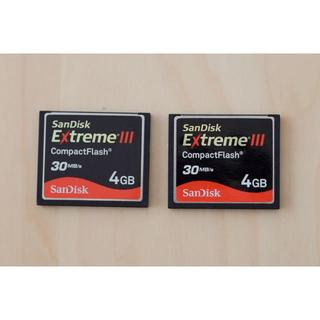 サンディスク(SanDisk)のコンパクトフラッシュ SanDisk 4GB  ２枚セット(その他)