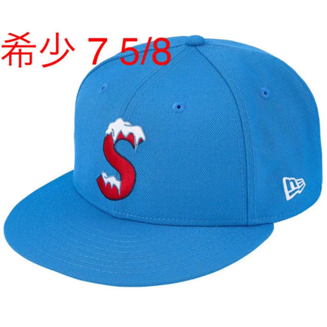 supreme  newera  ニューエラ 水色 7 5/8