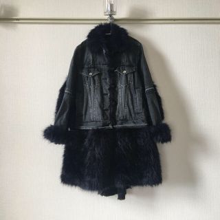 サカイ(sacai)のsacai サカイ　ファー切替再構築デニムコート(Gジャン/デニムジャケット)