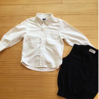 ベビーギャップ(babyGAP)のシャツ　95サイズ　ベスト100サイズ　まとめ売り(ドレス/フォーマル)