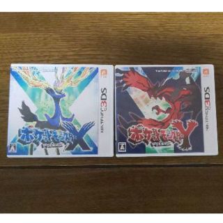 ニンテンドー3DS(ニンテンドー3DS)の3DS  ポケットモンスター X，Yセット（中古）(携帯用ゲームソフト)