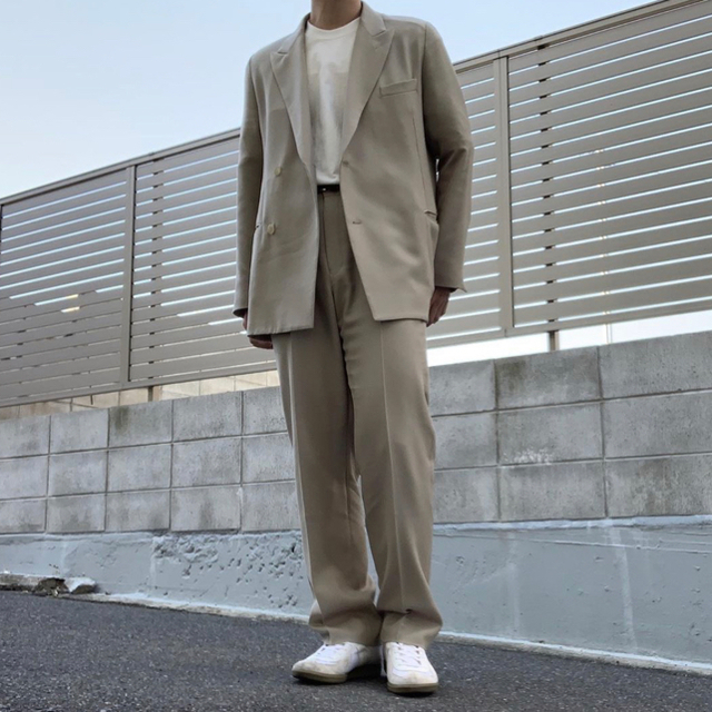 SUNSEA setup BRITISH WOOL coat pants