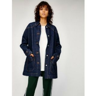 マウジー(moussy)のmoussy BELT ED DENIM JACKET オーバーサイズ Gジャン(Gジャン/デニムジャケット)