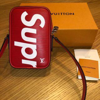 シュプリーム(Supreme)のsupreme louis vuitton  ダヌーブ　ppm 赤(ショルダーバッグ)