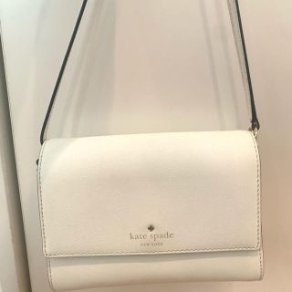 ケイトスペードニューヨーク(kate spade new york)のケイトスペード　ショルダーバッグ　白(ショルダーバッグ)