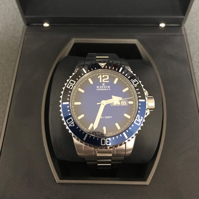 クーポンで半額☆2280円! 未使用♪EDOX♪クロノラリーS♪エドックス