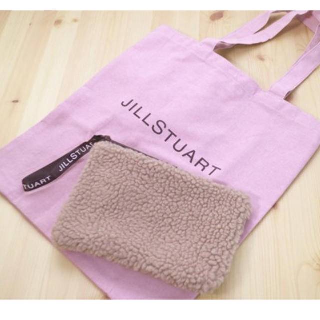 JILLSTUART(ジルスチュアート)のotona MUSE付録　JILLSTUART ボアポーチ＆ロゴトート レディースのバッグ(トートバッグ)の商品写真