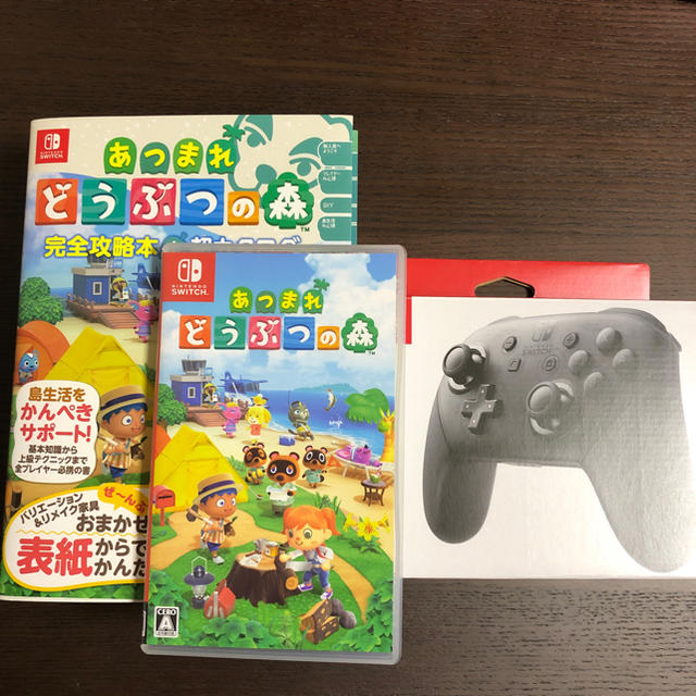 Nintendo Switch(ニンテンドースイッチ)の任天堂スイッチ本体&あつ森&Proコントローラset エンタメ/ホビーのゲームソフト/ゲーム機本体(家庭用ゲーム機本体)の商品写真