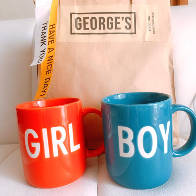 MUG GIRL &BOY BOY インテリア/住まい/日用品のキッチン/食器(グラス/カップ)の商品写真