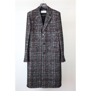 サンローラン(Saint Laurent)のsaint laurent paris チェック柄ウール チェスターコート 46(チェスターコート)