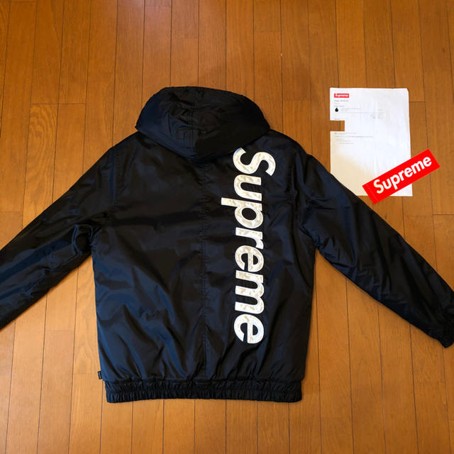 supreme  2-tone hooded sideline jacketナイロンジャケット