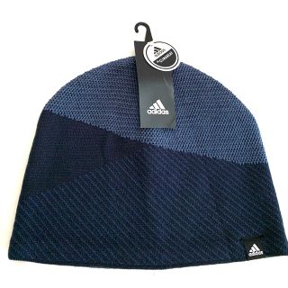 アディダス(adidas)の新品タグ付◆アディダス adidas クライマヒート ビーニー ブルー系(ニット帽/ビーニー)