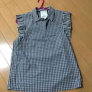 ザラ(ZARA)のZARAギンガムチェックシャツ(シャツ/ブラウス(半袖/袖なし))