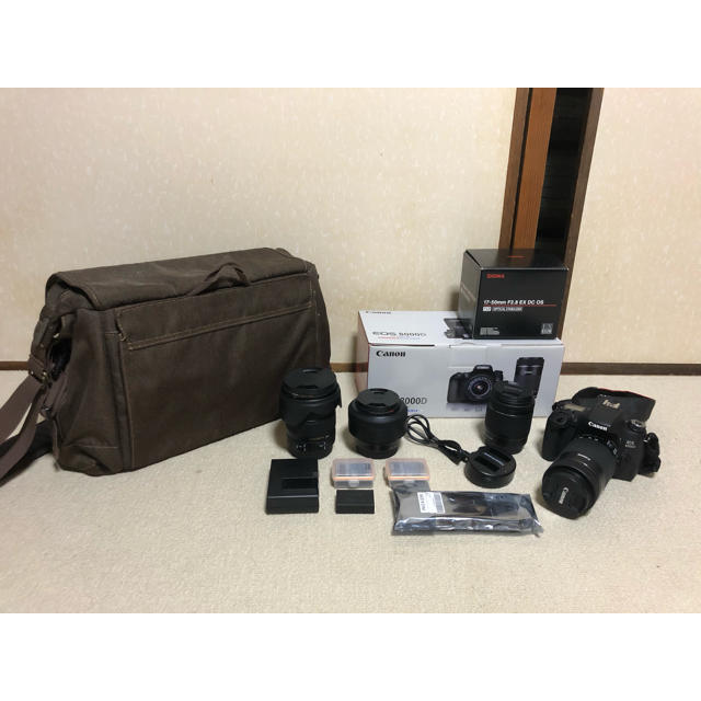 【付属品豪華】カメラ初心者に 3万円相当のレンズ2本付きcanon 8000Dキヤノン