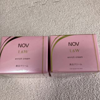 ノブ(NOV)のノブ　L &Ｗ　エンリッチクリーム　48g×2個セット(フェイスクリーム)