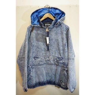 20SS EXAMPLEスターター デニム アノラック JKT XL青825K の