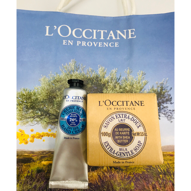 L'OCCITANE(ロクシタン)の新品☆ロクシタン☆シア ナンバーワンキット☆ハンドクリーム ＋ ソープ コスメ/美容のボディケア(ハンドクリーム)の商品写真