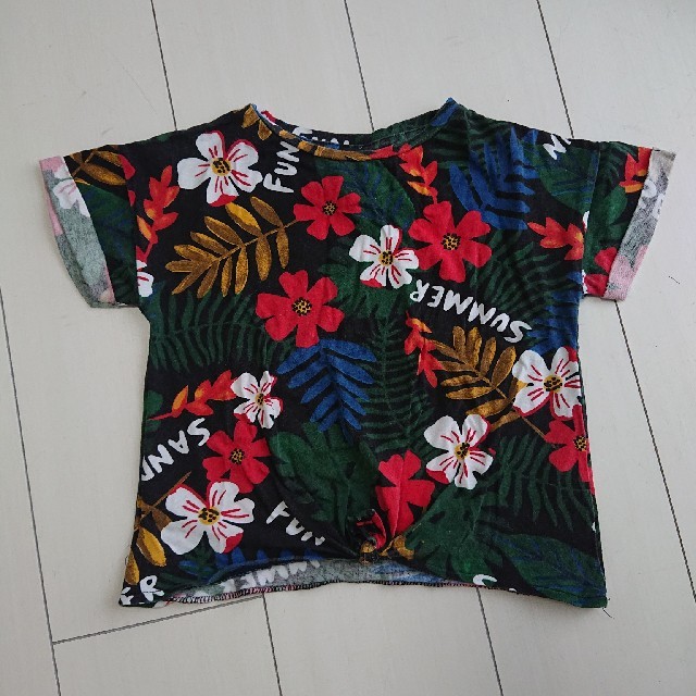 ZARA(ザラ)のZARA Tシャツ ブラック キッズ/ベビー/マタニティのキッズ服女の子用(90cm~)(Tシャツ/カットソー)の商品写真