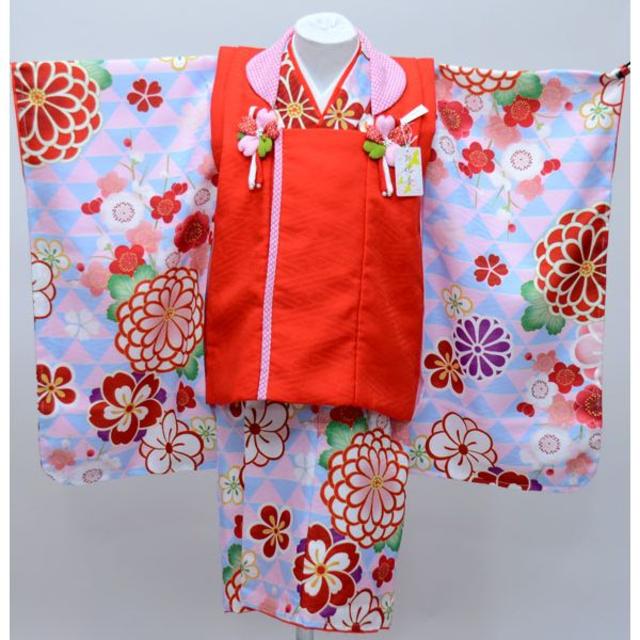七五三 三歳 女児 被布着物フルセット 式部浪漫 日本製 NO26245のサムネイル