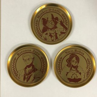 値下げ！ONE PIECE  缶コースター　3枚セット　coco壱番屋　(その他)