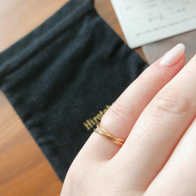 ESTNATION(エストネーション)のtrapezoid様hirotakak18triple promise ring レディースのアクセサリー(リング(指輪))の商品写真