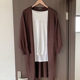 掲載最終 SALE❤️秋冬 ボリューム袖　ロングカーディガン　セレクトショップ(カーディガン)